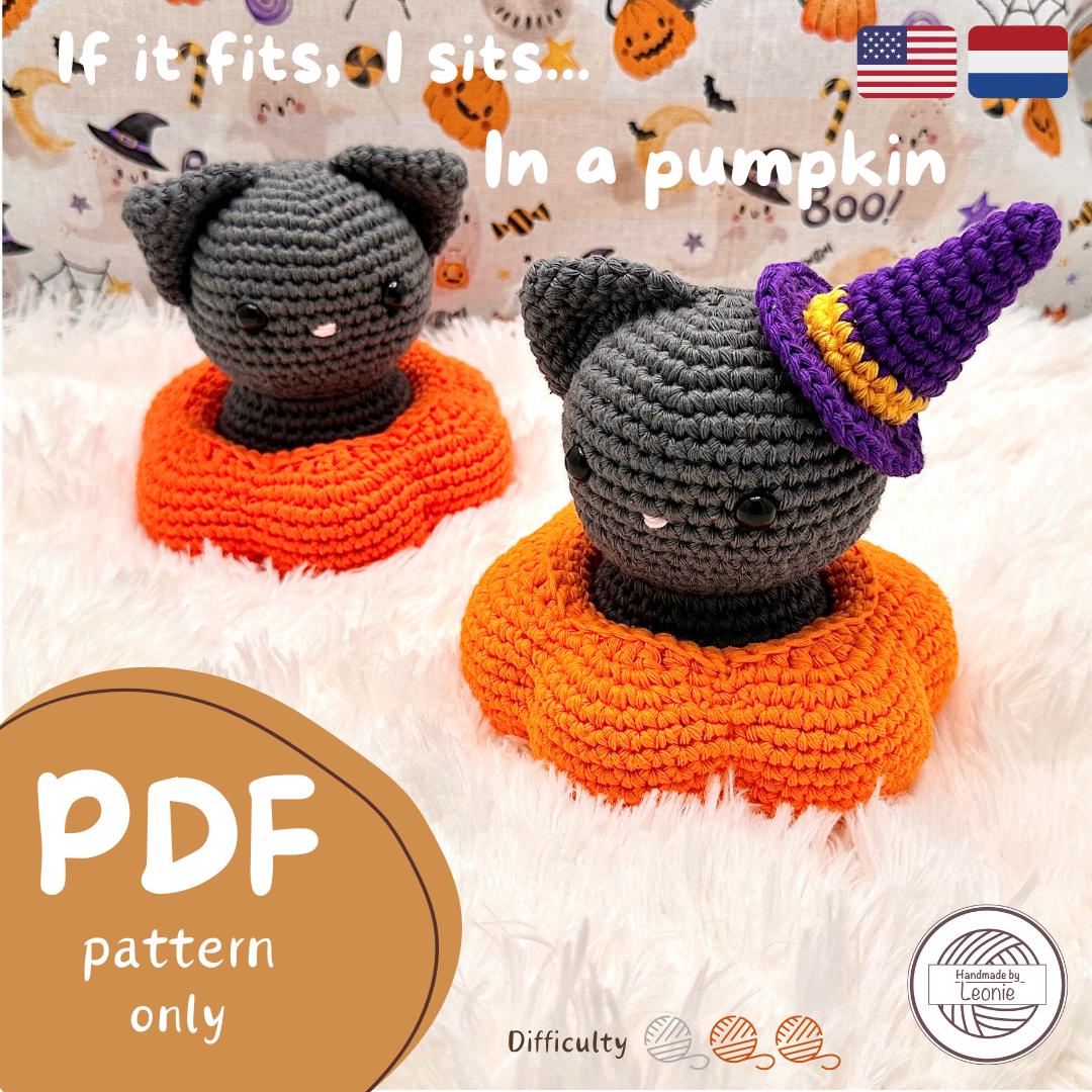 Kat in pompoen (If it fits, I sits collectie) - Haakpatroon