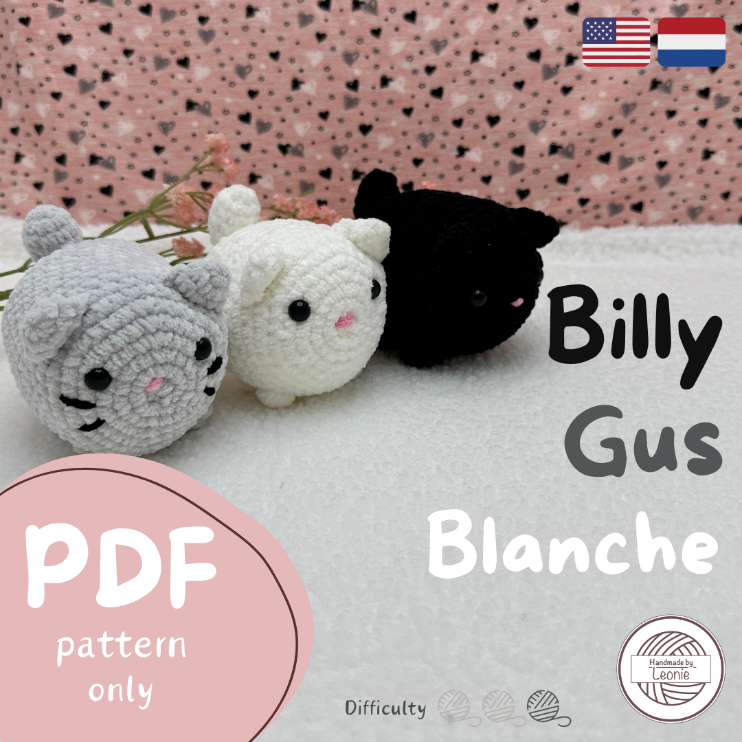 Billy, Blanche and Gus (Small cat collection) - Haakpatroon