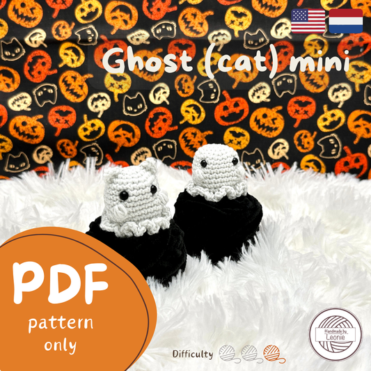 Geest (met kattenoren) Mini (Halloween collectie) - Haakpatroon
