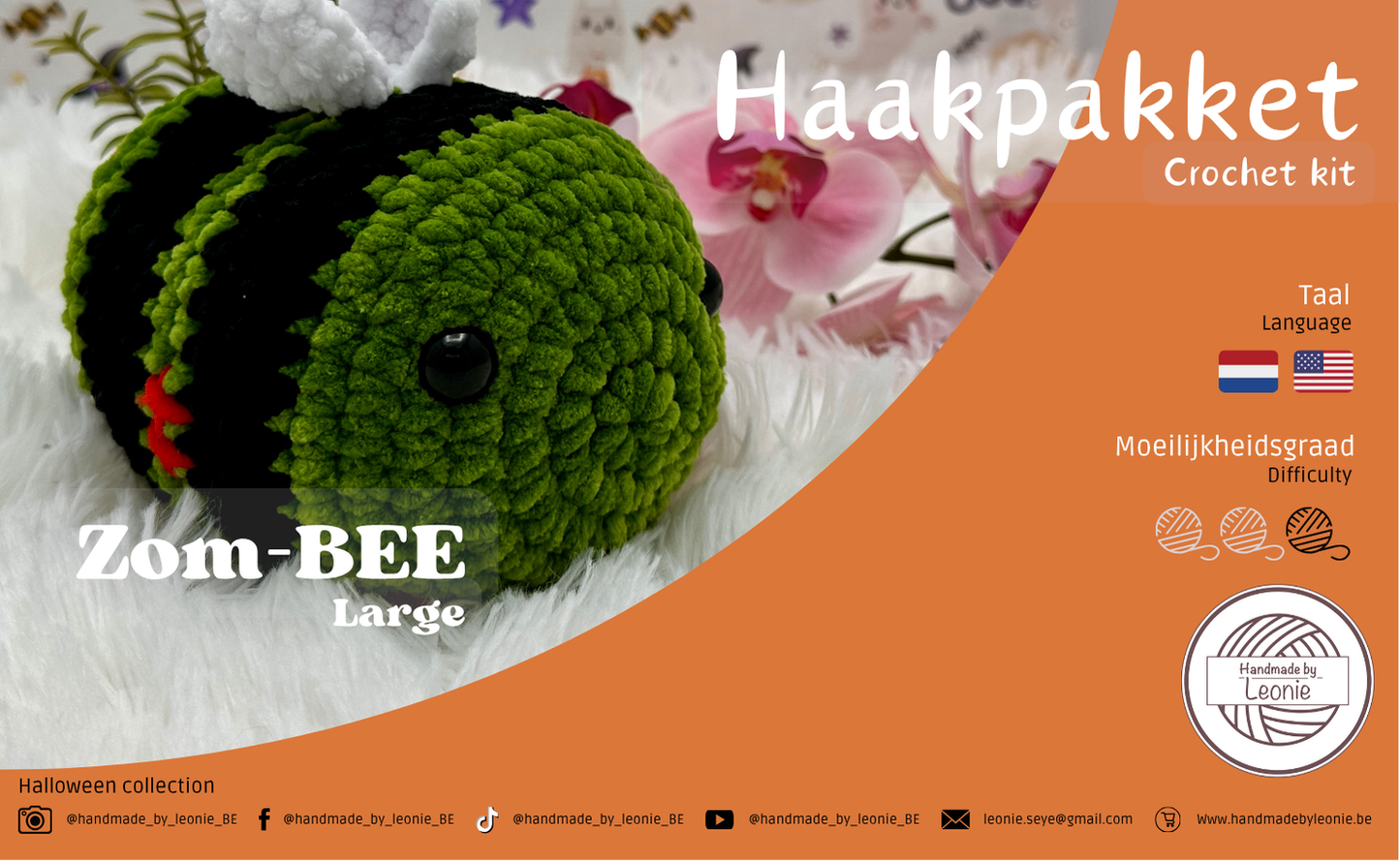 Zom-BEE (Large) (Halloween collectie) - Haakpakket