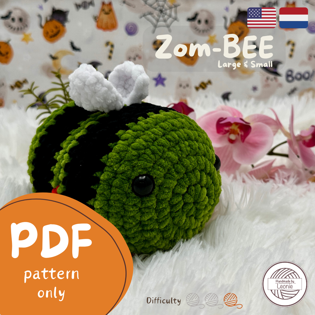 Zom-BEE (Large & small) (Halloween collectie) - Haakpatroon