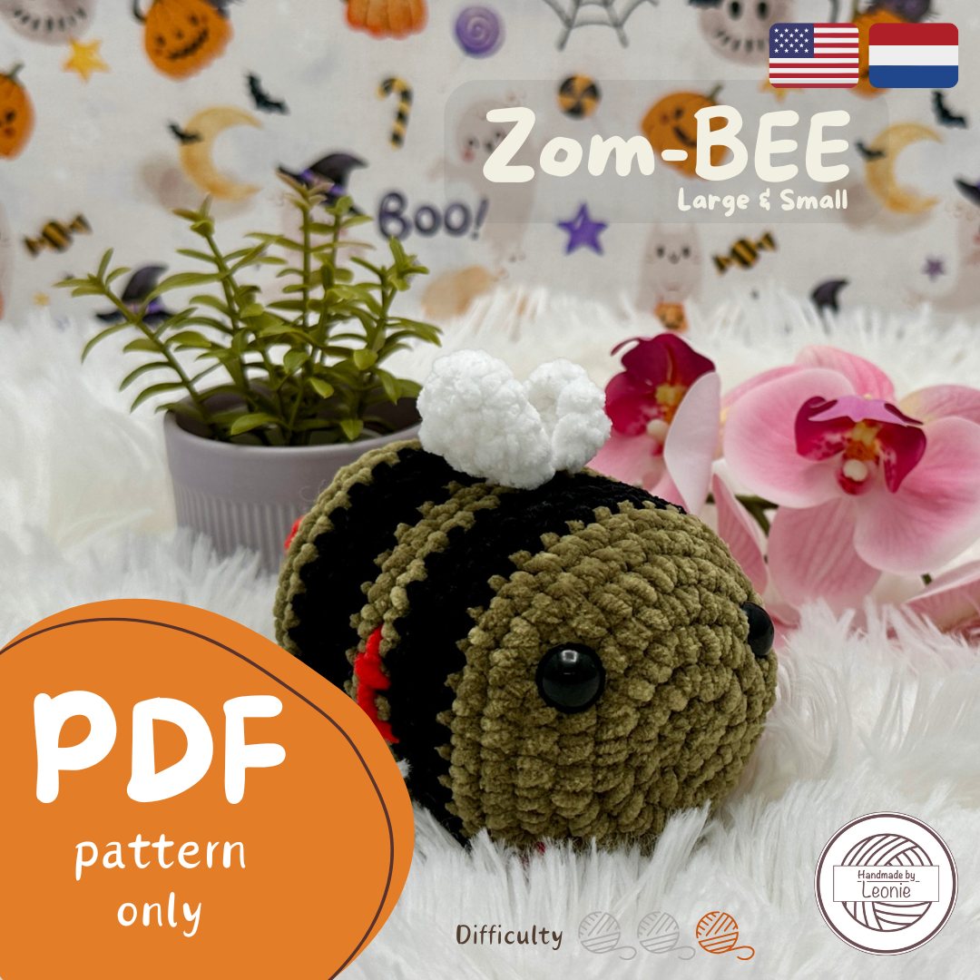 Zom-BEE (Large & small) (Halloween collectie) - Haakpatroon
