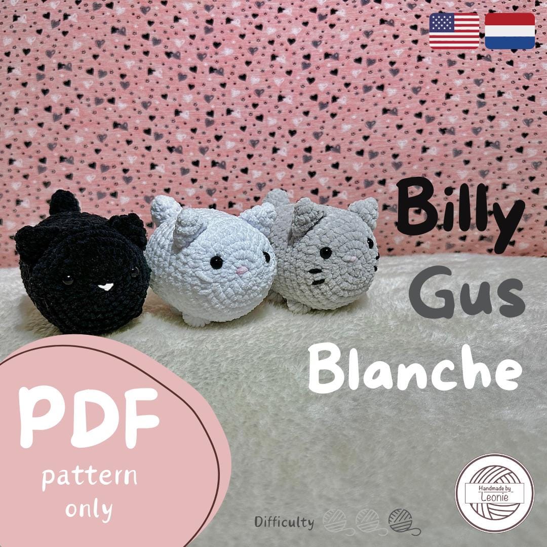 Billy, Blanche and Gus (Small cat collection) - Haakpatroon