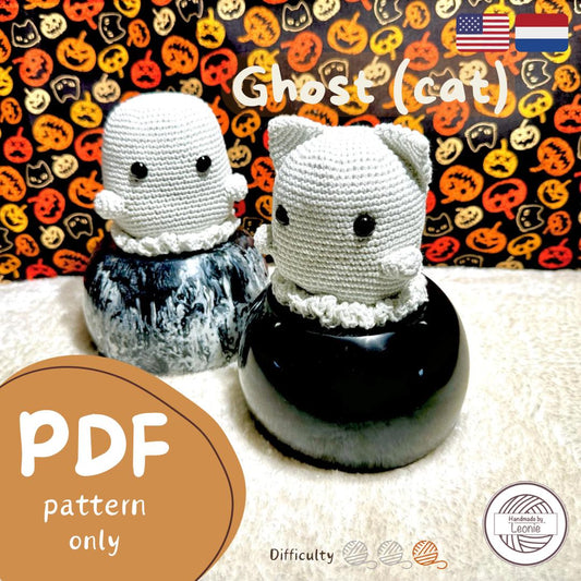 Geest (met kattenoren) (Halloween collectie) - Haakpatroon